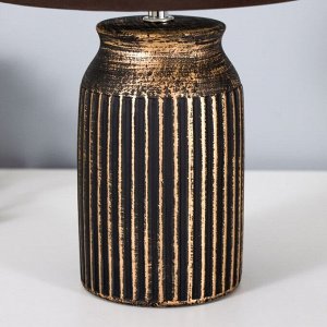 Настольная лампа «Инести» Е14 40 Вт черно-золотой 22x22x36 см RISALUX