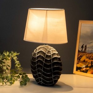 Настольная лампа "Велория" Е14 40Вт серый 18х27х40 см RISALUX