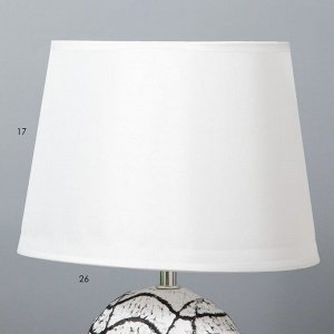 Настольная лампа "Велория" Е14 40Вт белый 18х27х40 см RISALUX