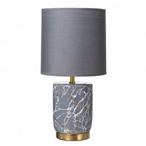Настольная лампа "Венеция" Е14 40Вт серо-золотой 18х18х37 см RISALUX