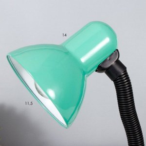 Лампа настольная Е27, с выкл. (220В) зеленая (203В)