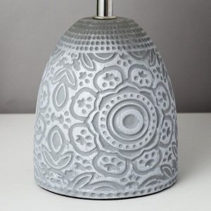 Настольная лампа "Инесса" Е14 40Вт серый 20х20х30 см RISALUX