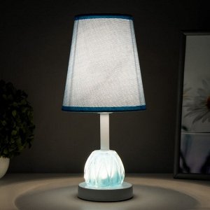 Настольная лампа "Хилтон" E27 40Вт бело-голубой 15х15х32 см RISALUX