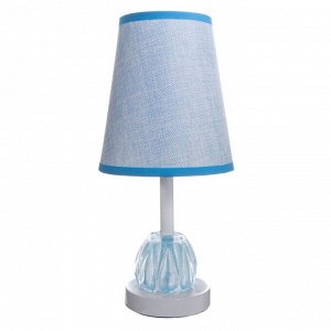 Настольная лампа "Хилтон" E27 40Вт бело-голубой 15х15х32 см RISALUX