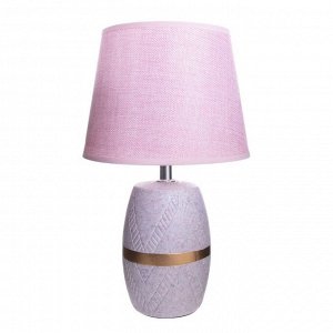 Настольная лампа "Изабелла" Е14 40Вт розовый 20х20х34 см RISALUX
