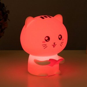 Ночник-мякиш "Котенок" LED от USB 12х10х16,3 см RISALUX