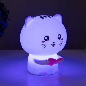 Ночник-мякиш "Котенок" LED от USB 12х10х16,3 см RISALUX