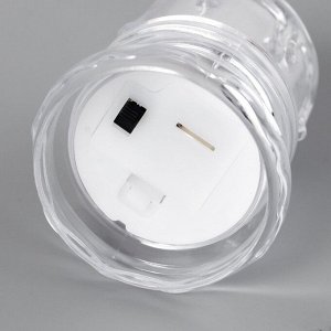 Ночник "Морозная свеча" LED от батареек 3хAG13 белый 4,5х4,5х8 см