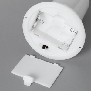 Светодиодная свеча, ночник LED RISALUX «Пламя свечи», от батареек 3xAG13, 7.5x7.5x9.5 см