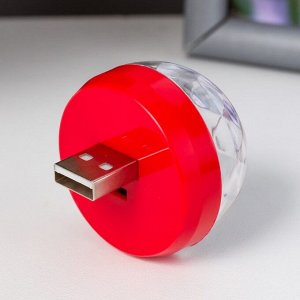 Ночник "Кристалл" LED USB RGB МИКС 4х4х4,3 см