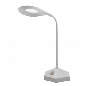 Лампа настольная "Гексагон" LED 1 режим 2Вт USB белый 12х12х41 см