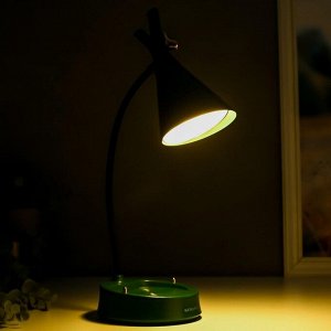 Настольная лампа с диммером 16299/1GR LED 4Вт USB АКБ 3000-6000К зеленый 12,3х12,3х37 см