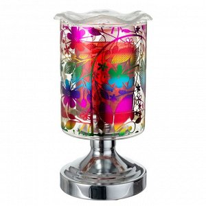 Аромасветильник сенсорный "Весенние цветы" G9 35Вт серебро 13х13х20 см 10,5х10,5х20 см