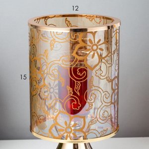 Аромасветильник сенсорный "Цветы" G9 35Вт золото 12,3х12,3х23,5 см