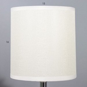 Лампа настольная "Валенсия" 1х40Вт E27 белый 15х15х30,5 см.