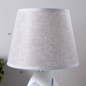 Лампа настольная "Лист" 1х40Вт E14 серый 20х20х32 см RISALUX