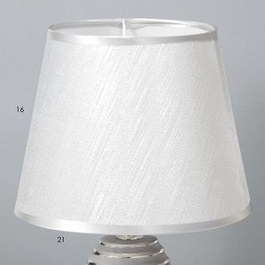 Лампа настольная 16609/1SL E14 40Вт серебро 20х20х33 см