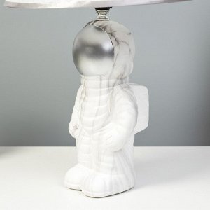 Настольная лампа "Космонавт" Е14 40Вт серебро 22х22х44,5 см