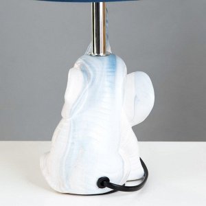 Настольная лампа Слоник E14 40Вт бело-синий 20х20х33 см