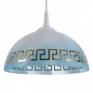 Светильник Колпак "Класи" 1 лампа E27 40Вт белый-синий д.250