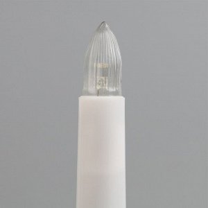 Лампа светодиодная для рождественской горки, 0.35 Вт, цоколь Е10, теплый белый, 2 шт
