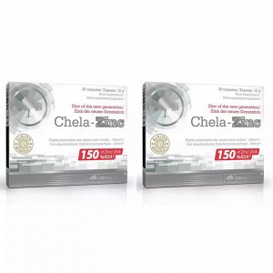 Chela-Zinc биологически активная добавка к пище, 490 мг, №30 х 2 шт