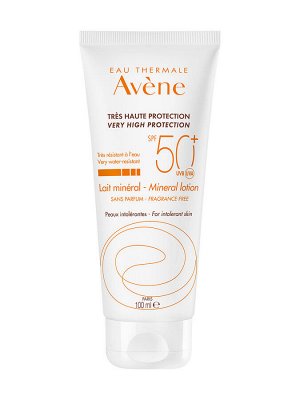 Авен Солнцезащитное молочко SPF 50 c минеральным экраном 100 мл (Avene, Suncare)