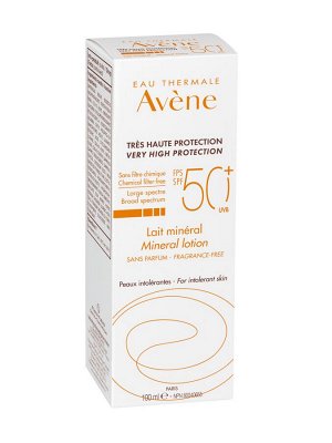 Авен Солнцезащитное молочко SPF 50 c минеральным экраном 100 мл (Avene, Suncare)