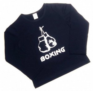 Лонгслив "Boxing". Цвет темно-синий