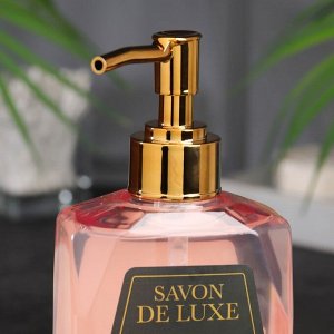 Люксовое жидкое мыло для рук "Обворожительный георгин", серия "Цветочное", Savon De Luxe, 500 мл