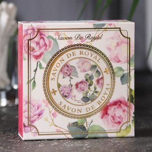Твердое кусковое мыло для рук "Роза", Savon De Royal, 100 гр