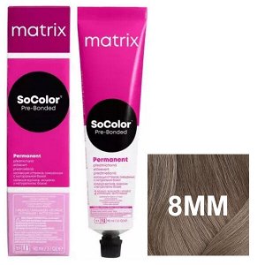 MATRIX Перманентный краситель SoColor Pre-Bonded Натуральные оттенки, 8MM Светлый блондин мокка мокка, 90 мл