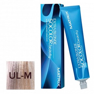 Matrix - Краситель перманентный для волос UL-M Ультра Блонд Мокка - Socolor.beauty, 90 мл
