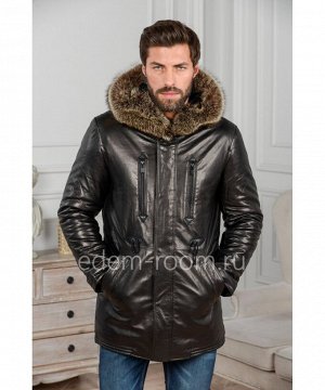 Стильная кожаная куртка для зимы