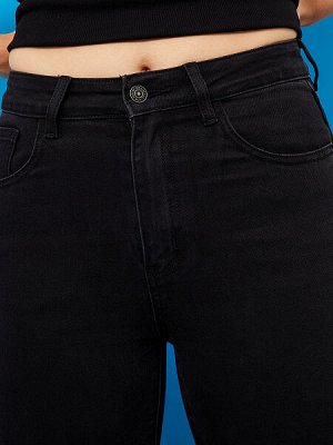 Женские джинсы прямого кроя DM561B Черный