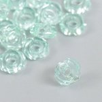 Бусины для творчества пластик &quot;Гайка&quot; набор 20 шт морская волна 1,3х1,3х0,5 см