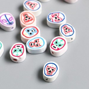 Бусины для творчества PVC «Маски», набор 25 шт., 0.5x0.9x1.1 см
