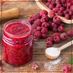 Малина  с сахаром