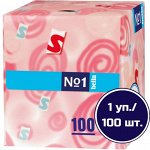 Платочки бумажные Bella №1 косметические двухслойные 100 шт.