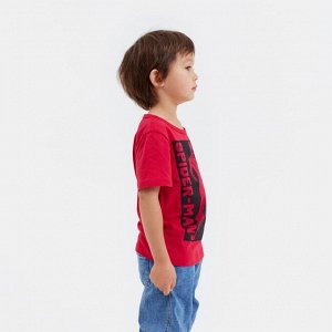 Футболка MARVEL Spider man, рост 122-128 (34), красная