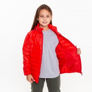 Куртка для девочки, цвет красный, рост