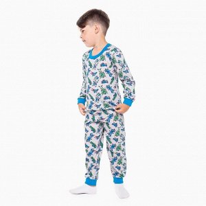 Пижама для мальчика, цвет серый/трансформер, рост