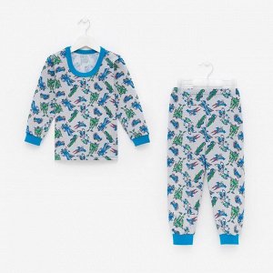 Пижама для мальчика, цвет серый/трансформер, рост