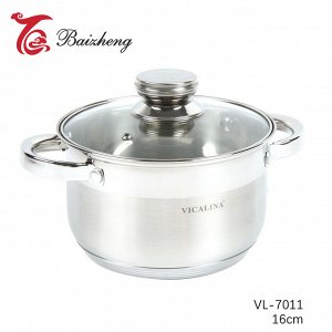Baizheng Посуда для приготовления, Кастрюля из нержавеющей стали 2л