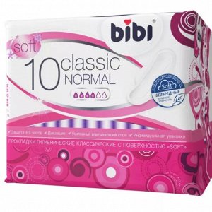 Прокладки для критических дней "BiBi" Classic Normal  Soft, 10 шт./уп.