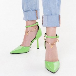 Туфли женские, цвет салатовый