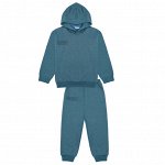 BK1511KP Комплект для мальчика толстовка с капюшоном и спортивные штаны изумрудный