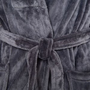 Халат LoveLife Hygge цвет серый, one size, микрофибра, 100% п/э, 250 г/м2