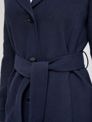 COAT2 Пальто демисезонное женское/цвет темно-синий