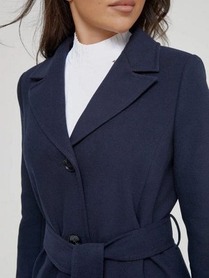COAT2 Пальто демисезонное женское/цвет темно-синий
